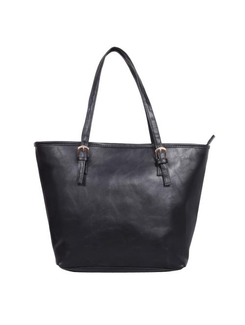 black leatherette (pu) handbag - 16131954 - Very Small Image - 1