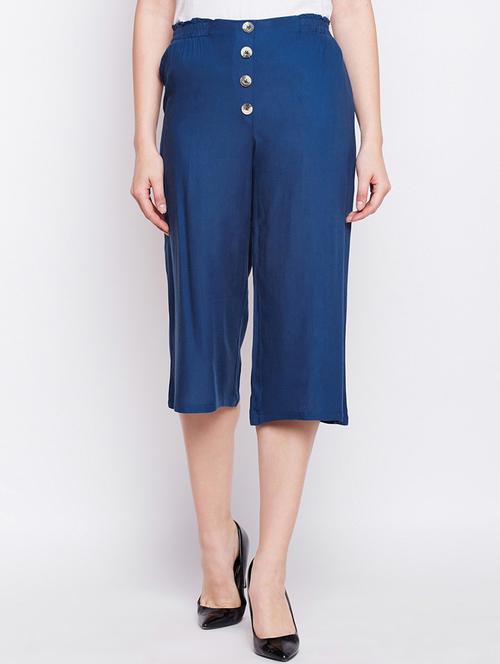 high rise button detail culotte - 16133518 - Very Small Image - 1