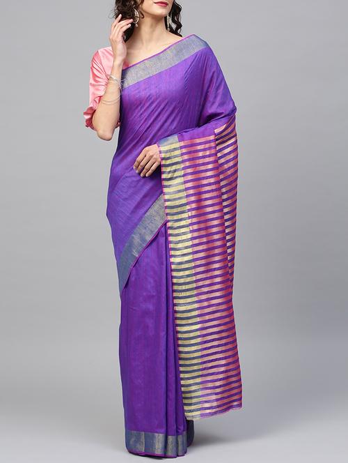 twin shade saree with blouse - 16133603 - Very Small Image - 1