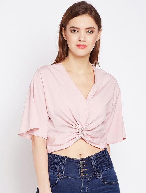 twist detail crop top - 16133687 - Very Small Image - 1