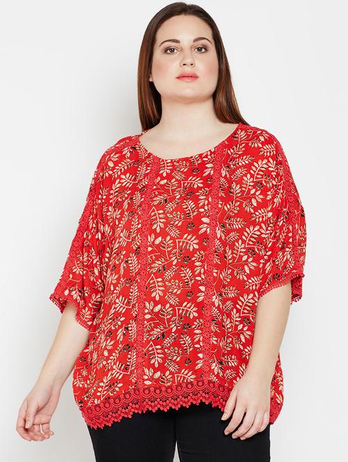 lace detail plus top - 16133707 - Very Small Image - 1