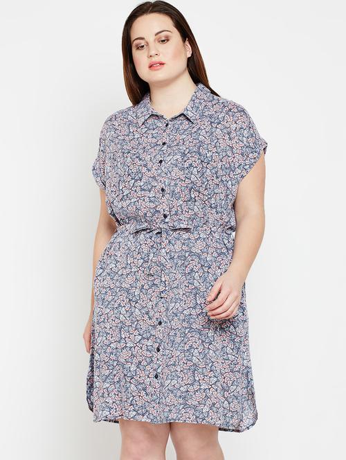 tie knot plus shirt dress - 16133775 - Very Small Image - 1