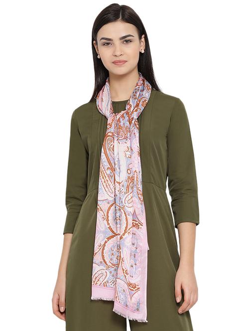 multi colored modal silk stole - 16134453 - Very Small Image - 1