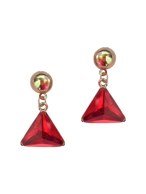 red metal studs earring - 16134566 - Very Small Image - 1