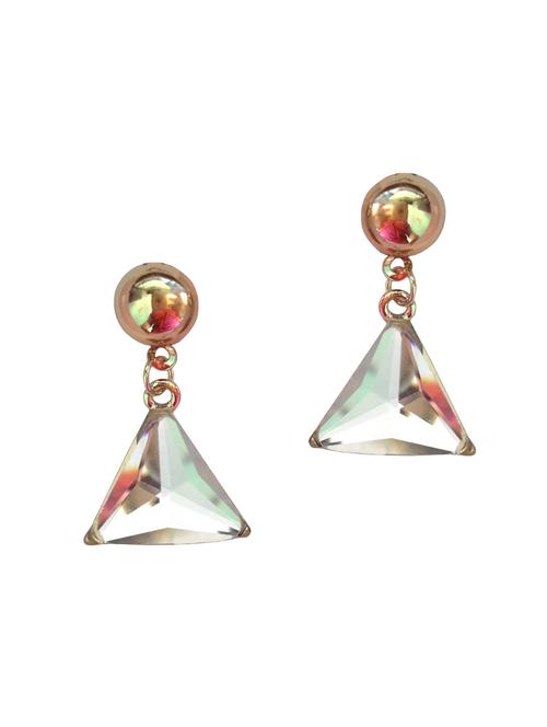 white metal studs earring - 16134567 - Very Small Image - 1