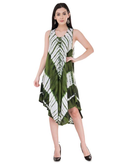 tied and dyed asymmetric dress - 16134986 - Very Small Image - 1