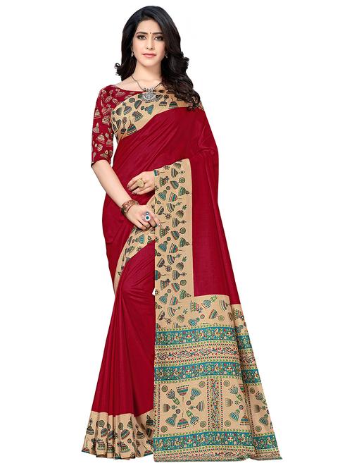 contrast border mysore silk saree - 16135046 - Very Small Image - 1