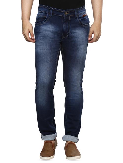 blue light washed denim jeans - 16135147 - Very Small Image - 1