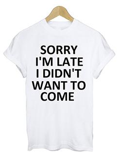 quirky text round neck tee - 16135335 - Very Small Image - 1