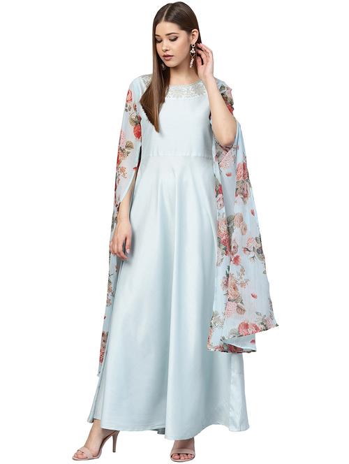 slit sleeves a-line kurta - 16135982 - Very Small Image - 1