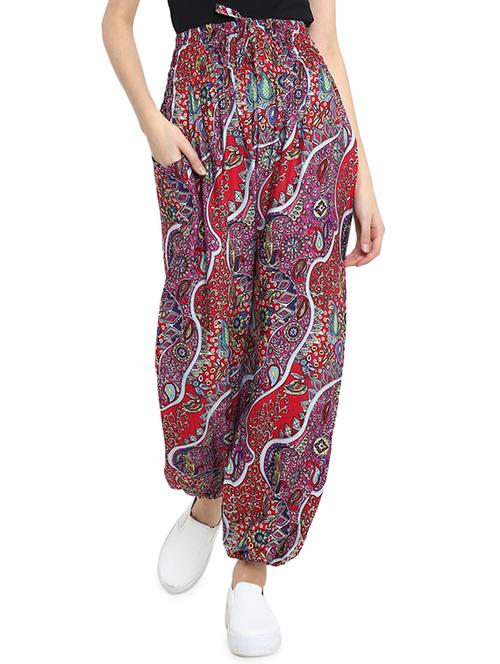 printed harem salwar - 16136101 - Very Small Image - 1
