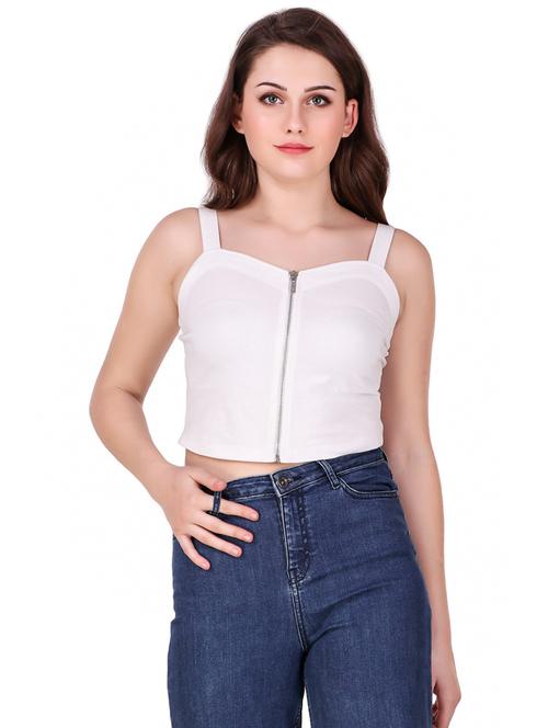 zip up crop top - 16137649 - Very Small Image - 1