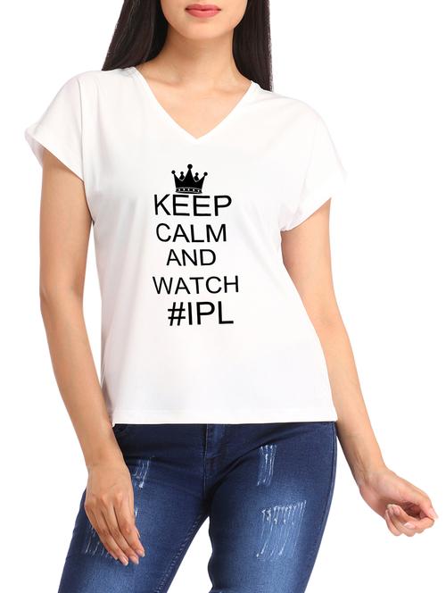 cap sleeved letter print tee - 16137665 - Very Small Image - 1