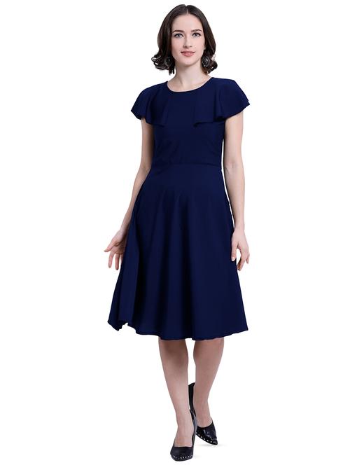 ruffle sleeved a-line dress - 16137783 - Very Small Image - 1