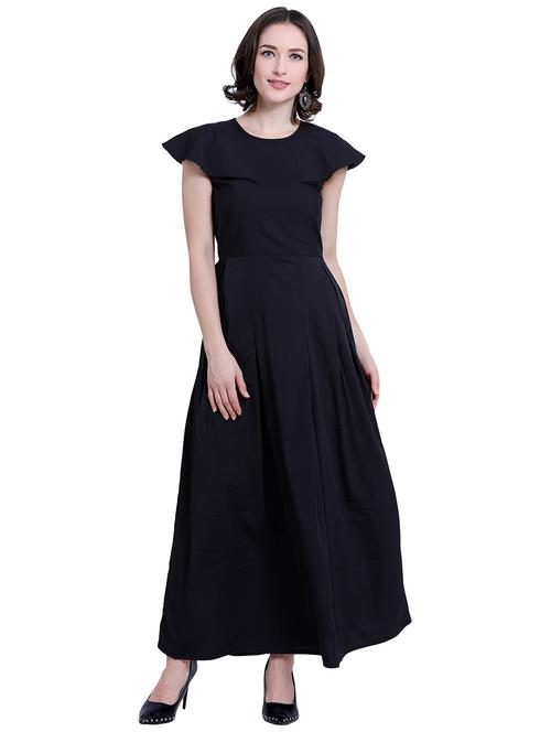 ruffle sleeved pleated maxi dress - 16137793 - Very Small Image - 1