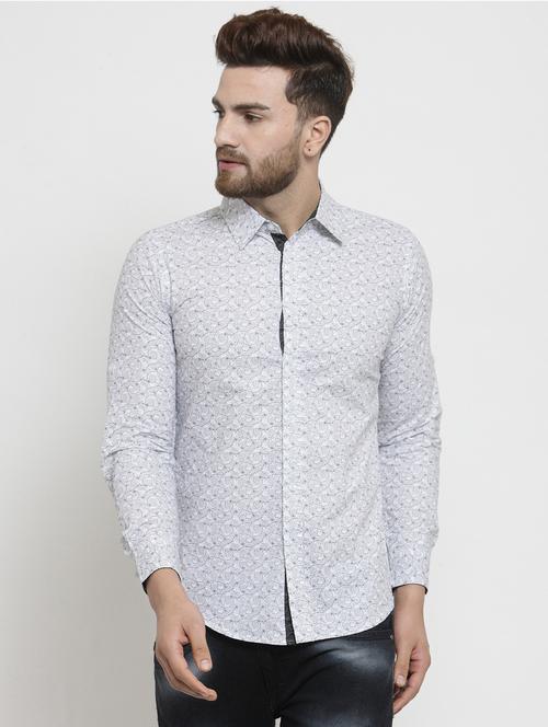 white printed casual shirt - 16138889 - Very Small Image - 1