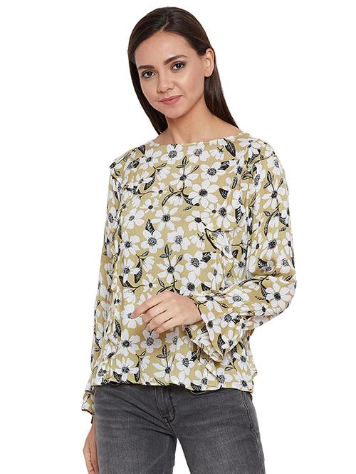 long sleeved floral top - 16139846 - Very Small Image - 1