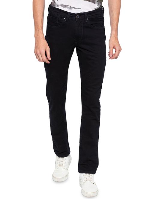 navy blue plain denim jeans - 16140312 - Very Small Image - 1