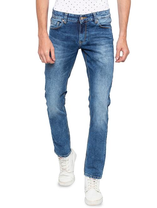 blue light washed denim jeans - 16140317 - Very Small Image - 1