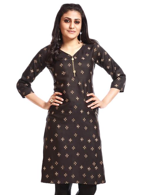 geometric print straight kurta - 16140906 - Very Small Image - 1