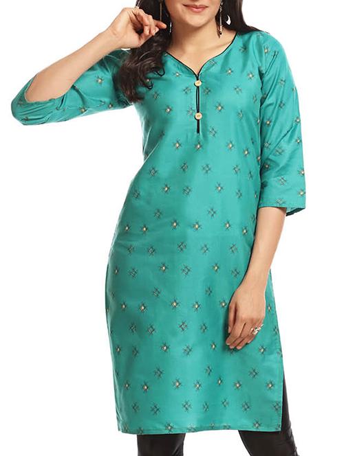 geometric print straight kurta - 16140911 - Very Small Image - 1