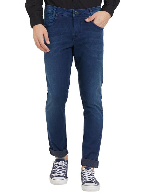 blue light washed jeans - 16142212 - Very Small Image - 1