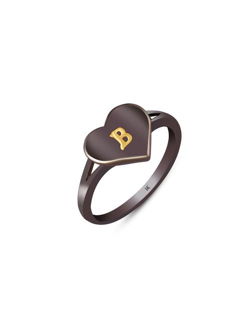 black brass finger ring - 16142668 - Very Small Image - 1