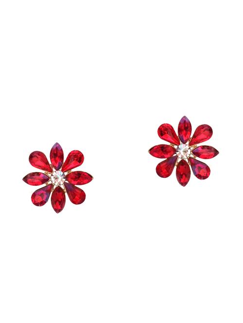 red metal studs earrings - 16143051 - Very Small Image - 1