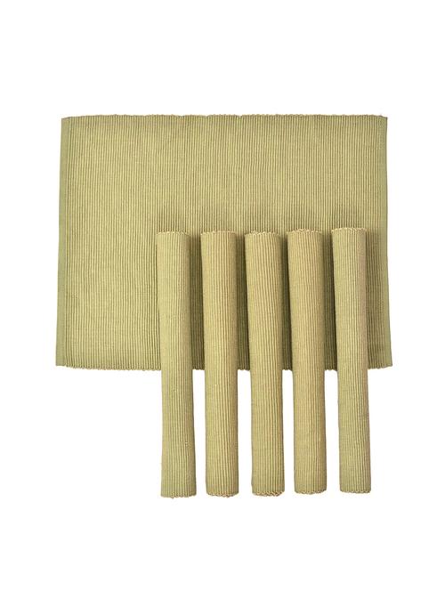 rectangular pack of 6 table placemat (beige, cotton) - 16143188 - Very Small Image - 1