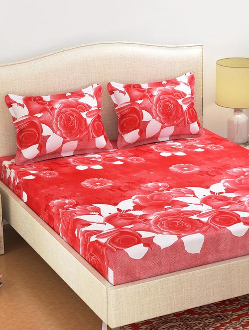 polycotton double bedsheet with 2 pillow covers - 16157178 - Very Small Image - 1
