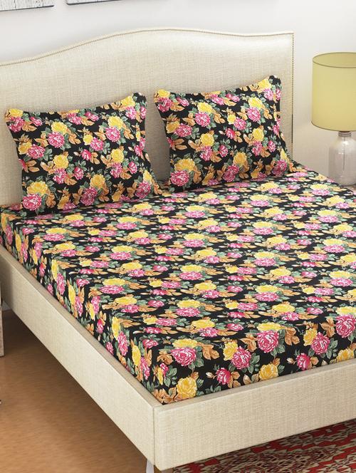 polycotton double bedsheet with 2 pillow covers - 16157181 - Very Small Image - 1