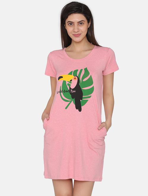 pocket detail graphic print sleepshirt - 16157438 - Very Small Image - 1