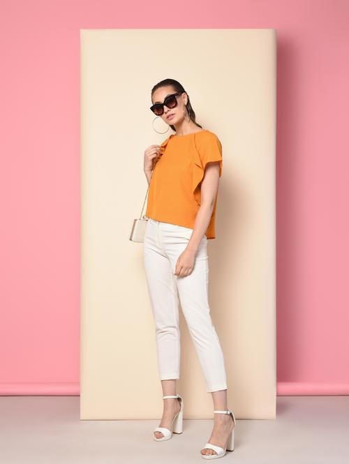 ruffled boxy top - 16157867 - Very Small Image - 1