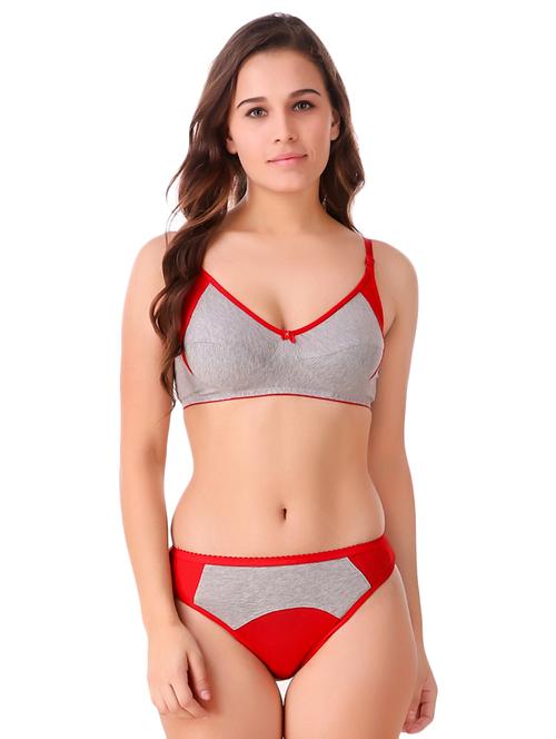 color block bra and panty set - 16157995 - Very Small Image - 1