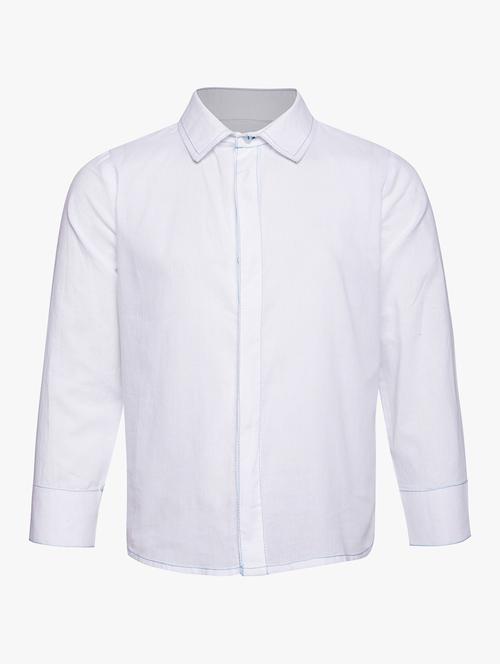 white cotton shirt - 16158116 - Very Small Image - 1