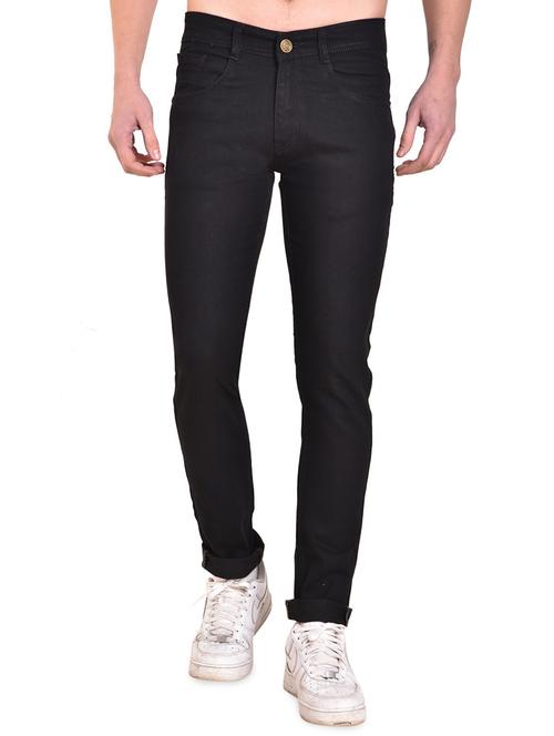 black denim plain jeans - 16158812 - Very Small Image - 1