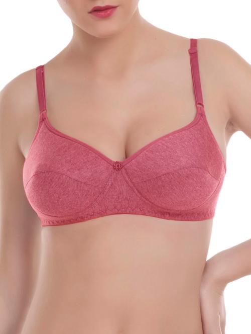 floral patch solid bra - 16159553 - Very Small Image - 1