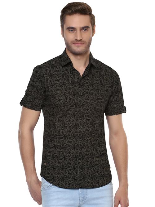black printed casual shirt - 16165147 - Very Small Image - 1