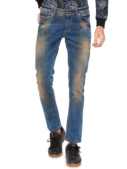 blue heavy washed jeans - 16165480 - Very Small Image - 1