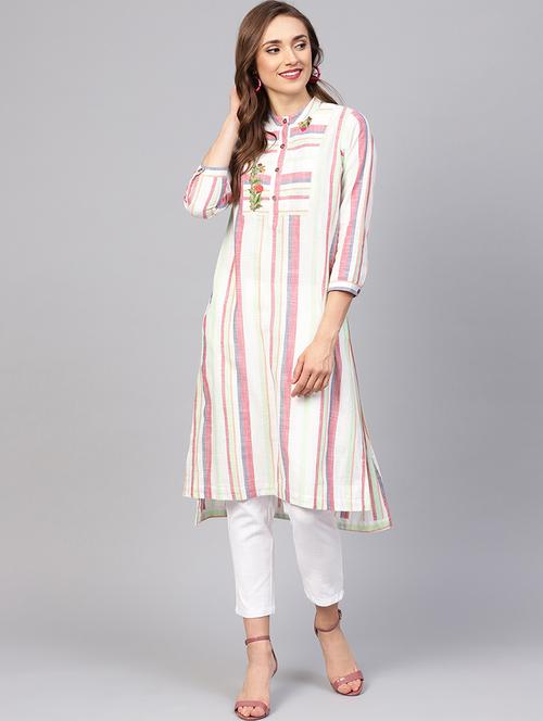 striped kurta pant set - 16165646 - Very Small Image - 1