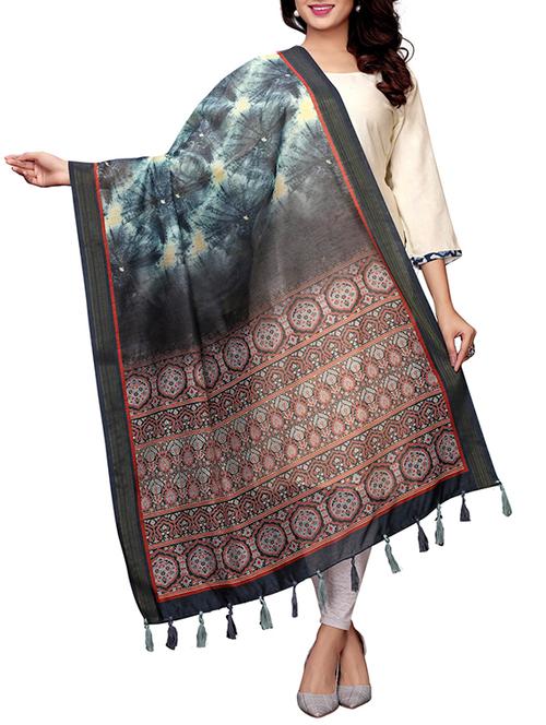 tie & dye printed dupatta - 16165834 - Very Small Image - 1