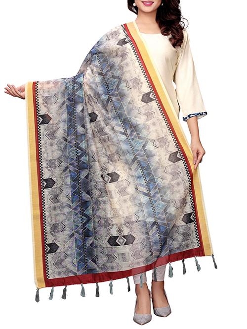 geometrical printed dupatta - 16165835 - Very Small Image - 1
