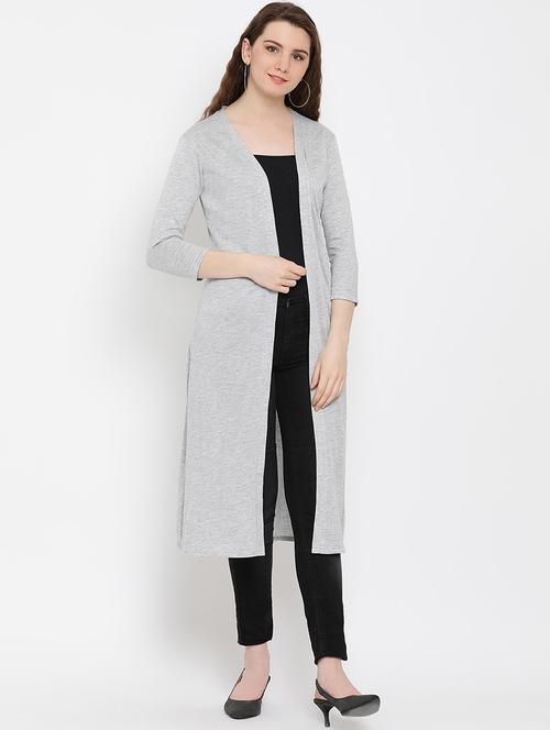 side slit knitted shrug - 16166118 - Very Small Image - 1