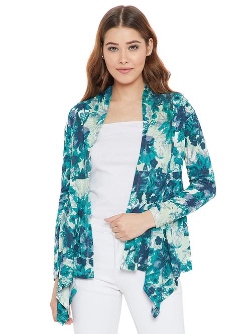 floral asymmetric shrug - 16167314 - Very Small Image - 1