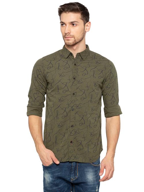 mens abstract casual shirt - 16167331 - Very Small Image - 1