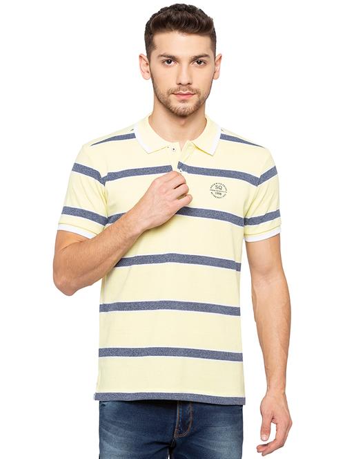 yellow striped polo tshirt - 16167373 - Very Small Image - 1