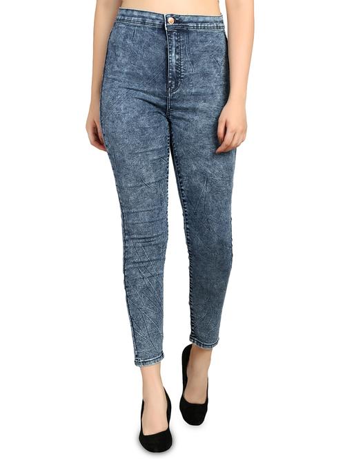 high rise acid washed jeans - 16168699 - Very Small Image - 1