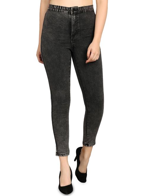 acid washed cropped jeans - 16168704 - Very Small Image - 1