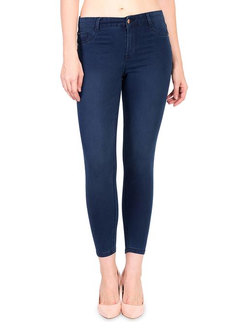high rise ankle length jeans - 16168738 - Very Small Image - 1