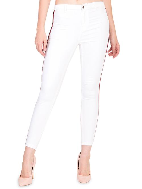 side taped high rise jeans - 16168740 - Very Small Image - 1